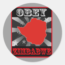 Befolgen Sie Simbabwe Aufkleber