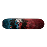 BEGRENZTE AUSGABE:  Blauer u. roter Schädel Personalisierte Skateboarddecks