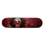 BEGRENZTE AUSGABE:  Roter Schädel Bedruckte Skateboarddecks