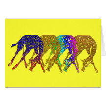 Begrenzte Ausgaben-Giraffen-Linie Karte