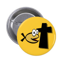 Behalten Sie Ihre Augen auf dem Kreuz Anstecknadelbuttons