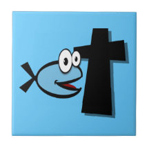 Behalten Sie Ihre Augen auf dem Kreuz Keramikfliese