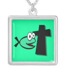 Behalten Sie Ihre Augen auf dem Kreuz Personalisierte Halskette