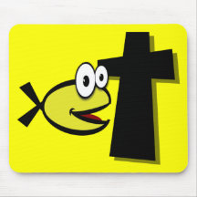 Behalten Sie Ihre Augen auf dem Kreuz Mousepad