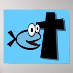 Behalten Sie Ihre Augen auf dem Kreuz Plakat