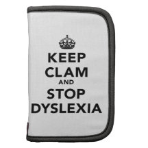 Behalten Sie Muschel und stoppen Sie Dyslexie Planer