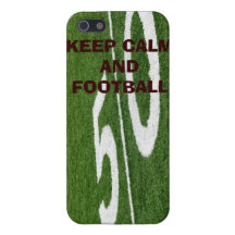 BEHALTEN SIE RUHE-U. DES FUSSBALL-IPHONE FALL iPhone 5 HÜLLEN
