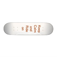 Behalten Sie Ruhe und fahren Sie auf Skateboard Skateboard Deck
