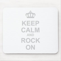 Behalten Sie Ruhe und Felsen-an - Rocker Emo PunkG Mousepads