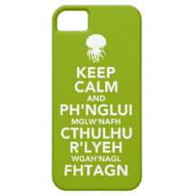 Behalten Sie Ruhe und Fhtagn iPhone 5 Cover