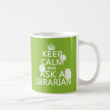 Behalten Sie Ruhe und fragen Sie einen Bibliotheka Teehaferl