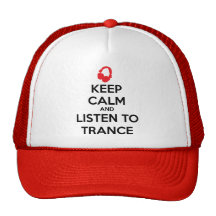 Behalten Sie Ruhe und hören Sie zur Trance Retrokultkappen
