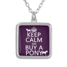 Behalten Sie Ruhe und kaufen Sie ein Pony - alle F Personalisierter Schmuck