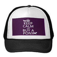 Behalten Sie Ruhe und kaufen Sie ein Pony - alle F Retrokultkappen