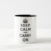 Behalten Sie Ruhe und machen Sie - Becher - Schwar Kaffee Tassen