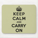 Behalten Sie Ruhe und machen Sie weiter Mousepads