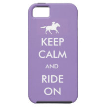 behalten Sie Ruhe und reiten Sie an iPhone 5 Schutzhülle