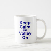 Behalten Sie Ruhe und Salve an Teetasse
