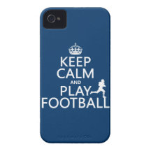 Behalten Sie Ruhe-und Spiel-Fußball (kundengerecht iPhone 4 Case-Mate Hüllen