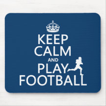 Behalten Sie Ruhe-und Spiel-Fußball (kundengerecht Mauspad