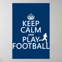 Behalten Sie Ruhe-und Spiel-Fußball (kundengerecht Plakatdrucke