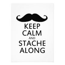 Behalten Sie Ruhe und Stache entlang Individuelle Einladung