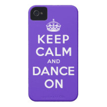 Behalten Sie Ruhe und tanzen Sie an iPhone 4 Cover