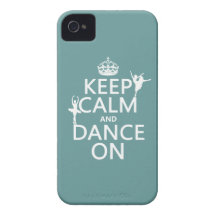 Behalten Sie Ruhe und tanzen Sie auf (Ballett) (al Case-Mate iPhone 4 Hüllen