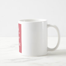 Behalten Sie Ruhe und tanzen Sie auf (Rot) Teetasse