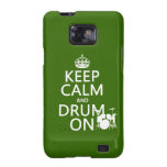 Behalten Sie Ruhe und Trommel auf (irgendeine Hint Galaxy SII Cover