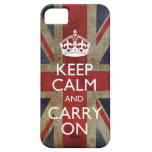 Behalten Sie ruhig und machen Sie Flagge iPhone 5  iPhone 5 Etui