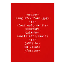Behalten Sie ruhig und machen Sie HTML weiter (in  Ankündigungskarten