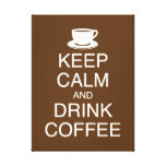 Behalten Sie ruhige und Getränk-Kaffee-Wand-Kunst  Galerie Faltleinwand