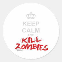 Behalten Sie ruhige und Tötungs-Zombies - GamerGee Sticker