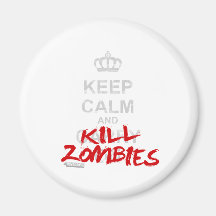 Behalten Sie ruhige und Tötungs-Zombies - GamerGee Kühlschrankmagnete