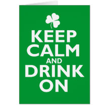 Behalten Sie ruhigen Spaß St. Patricks Tages Karte