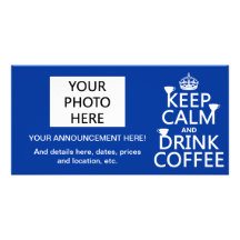 Behalten Sie ruhiger und Getränk-Kaffee - alle Far Fotokarten