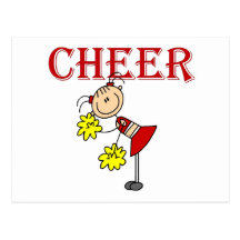 BEIFALL Cheerleader-T-Shirts und Geschenke Postkarten
