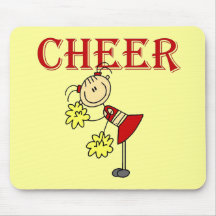 BEIFALL Strichmännchen-Cheerleader-T-Shirts und Ge Mousepad