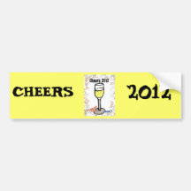 BEIFALLconfetti-CHAMPAGNE-DRUCK 2012 Autoaufkleber
