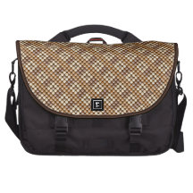 Beige Tan Brown Beadwork Laptop Bag