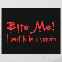 Beißen Sie mich, den ich will, um ein Vampire zu s Flyerdesign