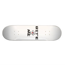 Beißen Sie mich Lebkuchen-Mann Skateboard Brett