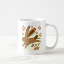 Beißen Sie mich Schokoladen-Häschen Kaffeehaferl