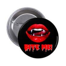 Beißen Sie mich Vampir Halloween Anstecknadelbuttons