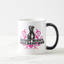 beisst nicht, schluckt nur kaffee haferl