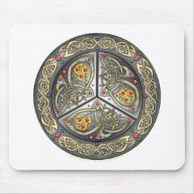 Bejeweled keltisches Schild Mauspads
