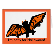 Bekloppt, bin ich für Halloween bekloppt! Karte
