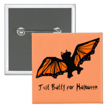 Bekloppt, gerade bekloppt für Halloween-Knopf Anstecknadelbuttons