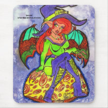 "Bekloppte Hexe" Mousepad